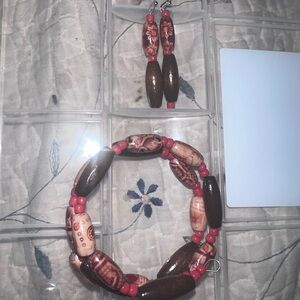 Handmade bracelet & earrings set